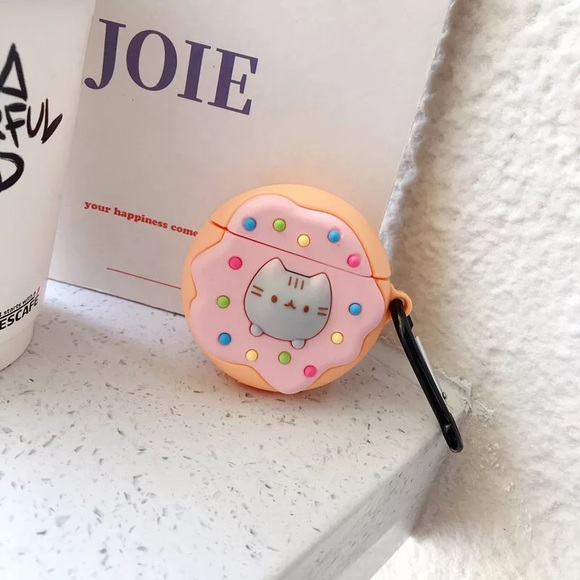 Pusheen Accessories - Airpods Case Cover Pusheen the Cat in Donut 🍩